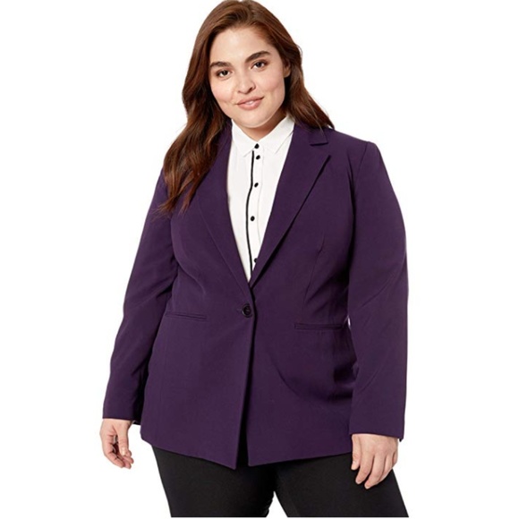 Nine West Jackets & Blazers - NWT! Nine West Notch Collar Purple Blazer Plus 16